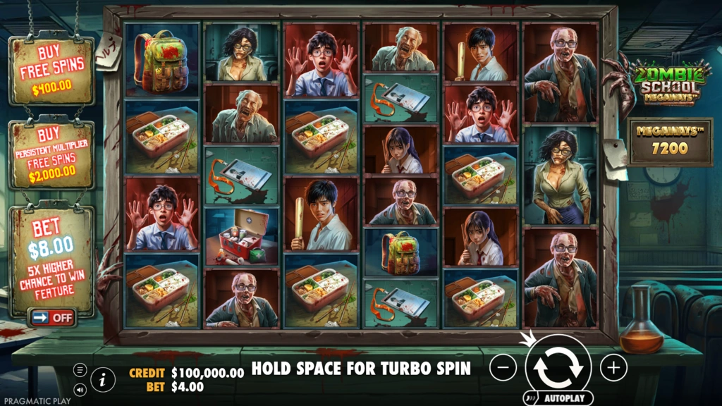 Zombie School Megaways - Base Game